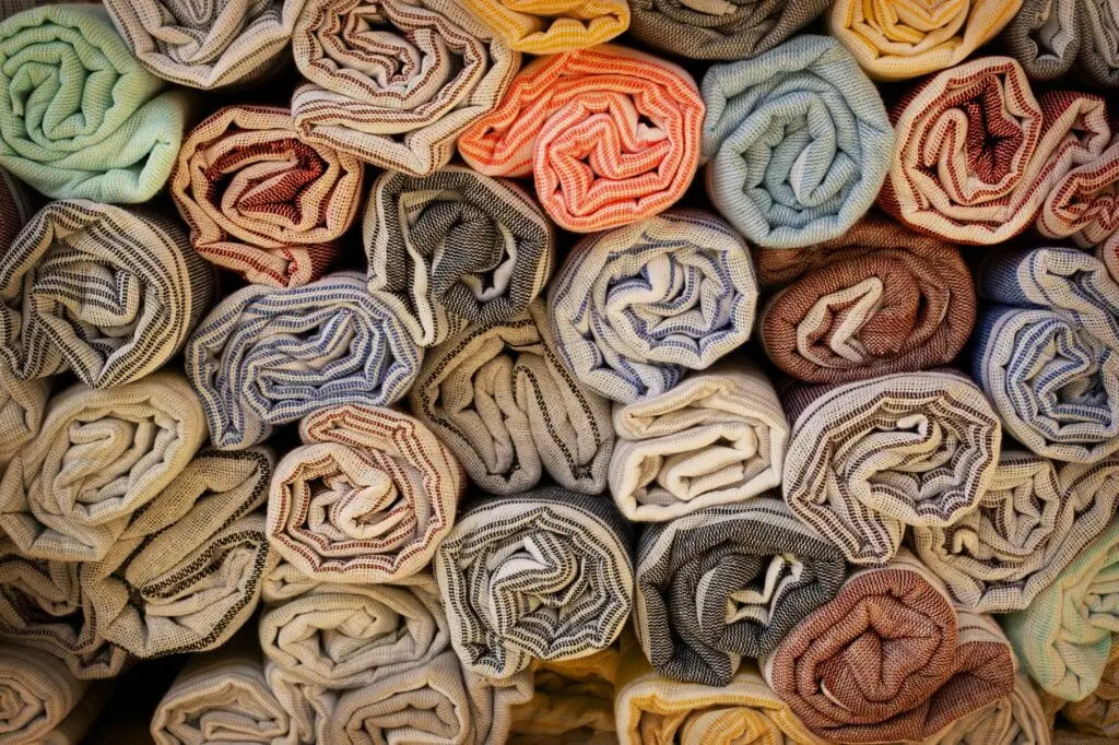 Background of cotton towels.Texture
